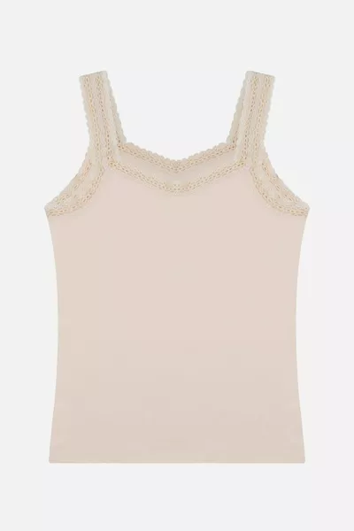 Damen-2er-Set Spitzen-Top mit Trägern