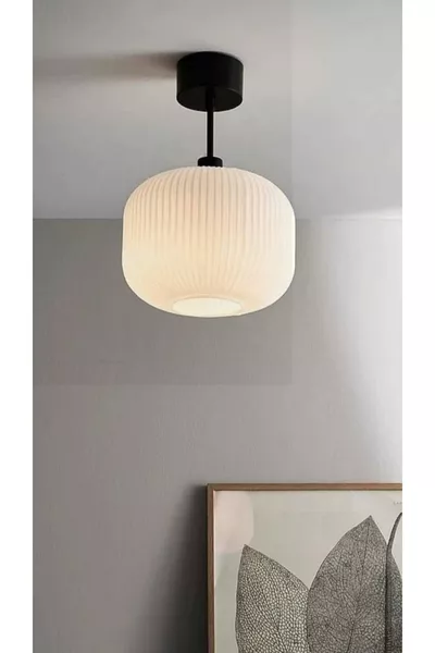 mylights lustre rustique opal plofonyer suspension opale blanche simple moderne sportive