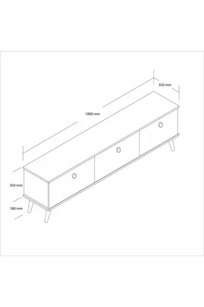 Lexus CM (Wooden Leg) TV Unit Line - Kaplan