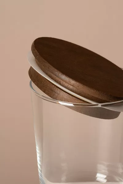 Motto - Ensemble de bocaux en verre avec couvercle sous vide, étiquette et cadeau, arbre de tulipe 6 pièces, set d'épices, ml