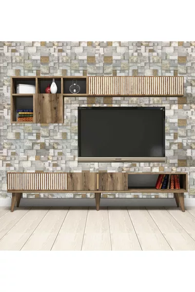 3D самозалепващ се сивокафяв тапет с кубичен десен с опции за размер 