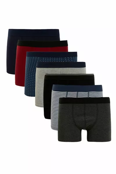 Икономичен комплект от 7 разноцветни мъжки боксерки