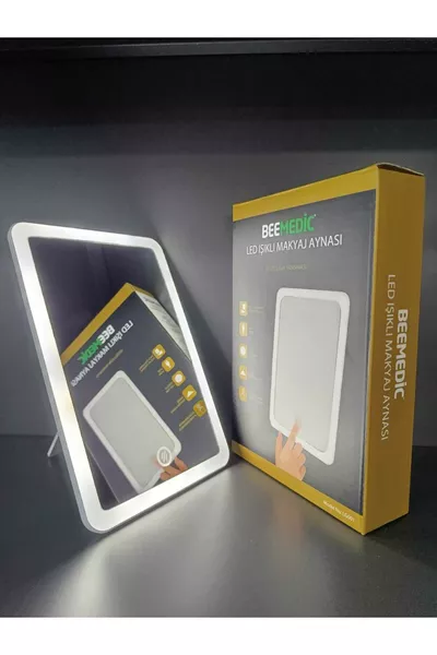 Specchio trucco con luce LED ricaricabile