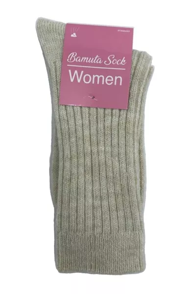 Dameswol Sokken Enkel Open Beige