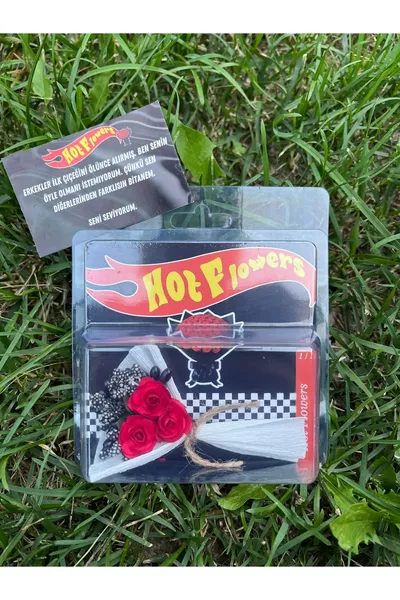 Hot Flowers Sonderedition Rotes Love-Bouquet Mini Geschenk für Freund Freundin