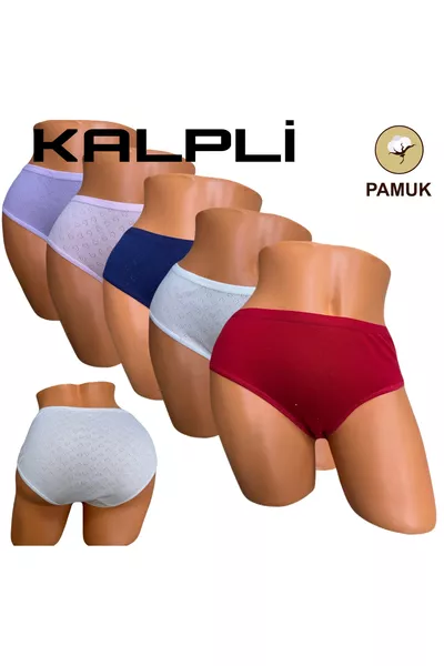 5-Pack Heart Pattern % Cotton Briefs