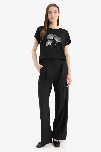 T-shirt à manches courtes imprimé col rond Regular Fit SP