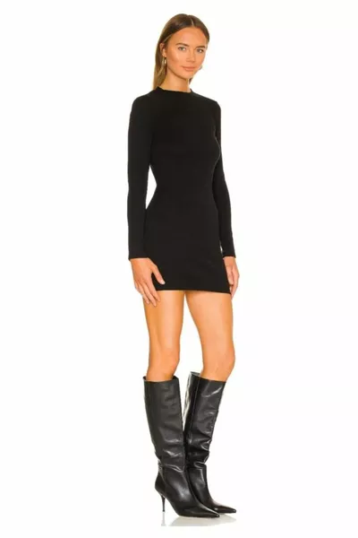 Mini-jurk met ronde hals voor dames