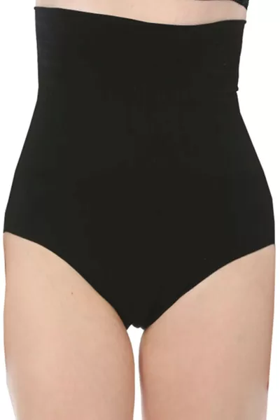 كورسيت نسائي طويل لتثبيت البطن بنطال داخلي أسود 