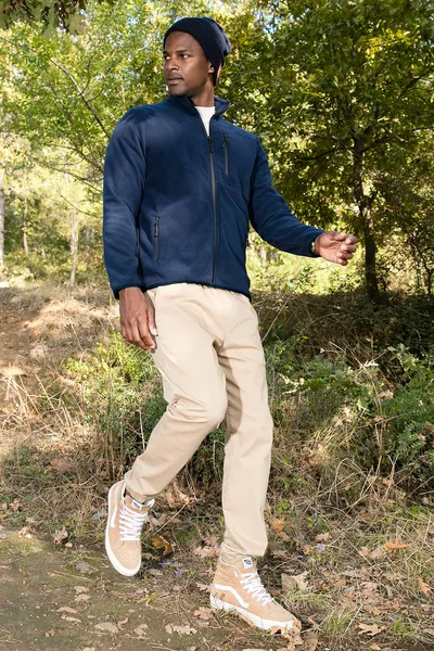 Slim Fit Ritszakken Hoge Kraag Fleece Vest Heren Vest 