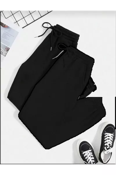 COPY - Unisex Double Sweatpants 2-Pack Black Joggers