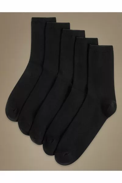 Set di 5 calzini in cotone