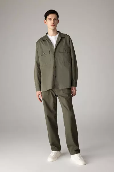 Pantalon d'été en gabardine, coupe droite, ample et confortable, avec poches, jambes droites SP