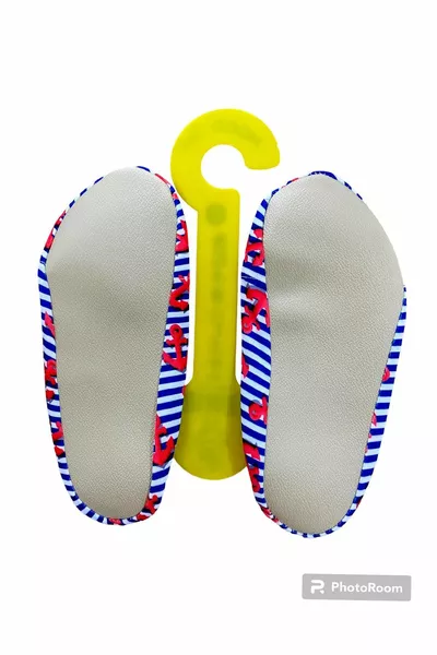 Chaussons de piscine et de mer polyvalents antidérapants Nouveau ancre rouge