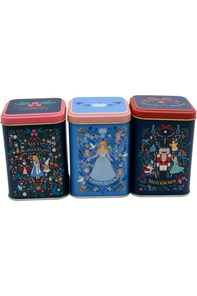  Kare Metal Saklama Kabı  3 Lü Set Tales