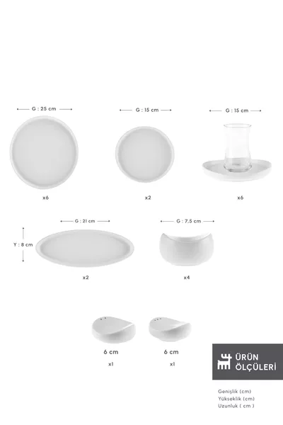 Комплект за закуска Forever Bone Olla за 6 души