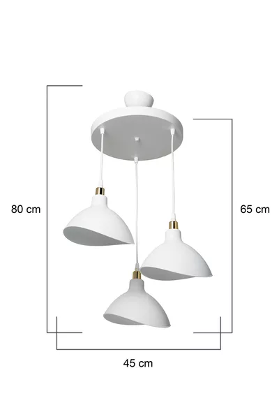 ثريا بيضاء قلادة لغرفة النوم غرفة المعيشة المطبخ ممر