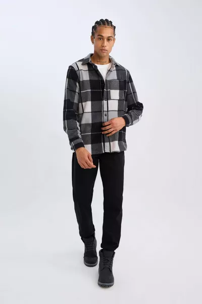 Regular Fit Kareli Polar Uzun Kollu Gömlek WN