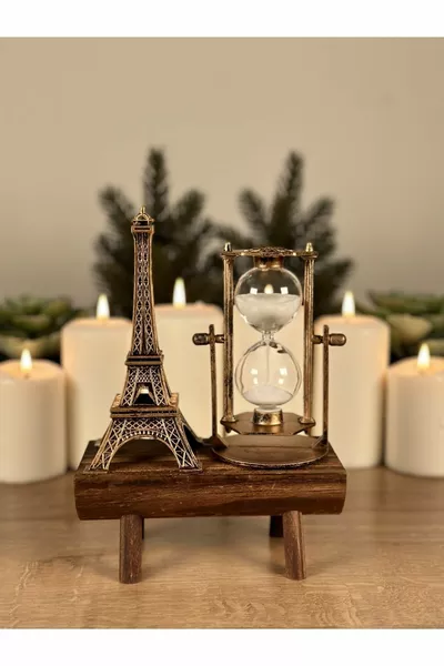 BIBELOTS ÉLÉGANTS DE BUREAU BIBELOT SABLIER BIBELOT DE TOUR EIFFEL SUR TABLE