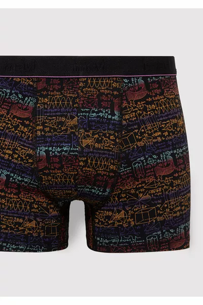 Bedruckter schwarzer Boxer 