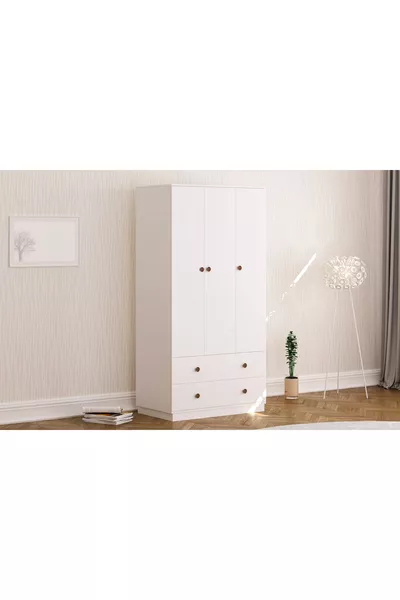 Guardaroba Elif Modern 3 Ante 2 Cassetti