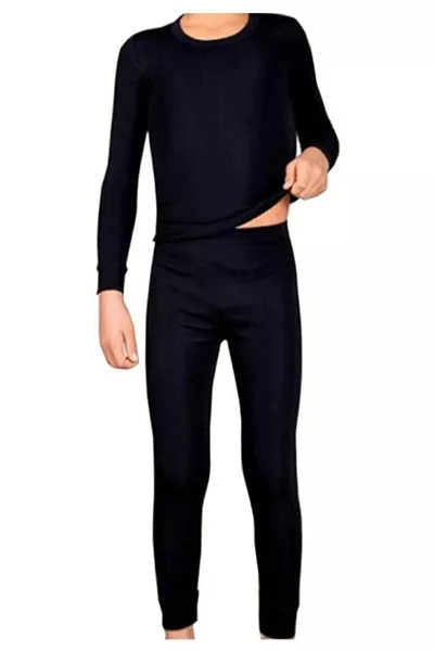 Boys Thermal Set Top and Bottom Winter Long-Sleeve Shirt and Tights