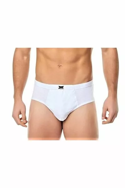 Herren Weiß Slip Unterhosen 6er Pack
