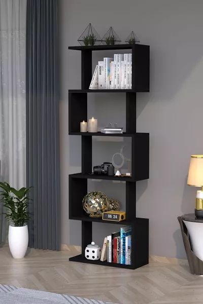 Zero Decorative Bookshelf Black