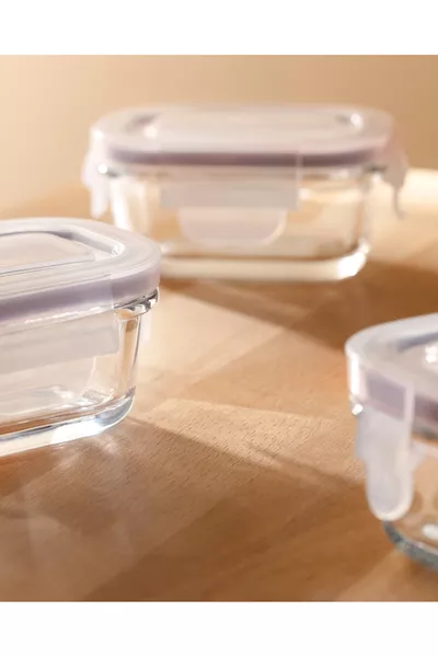 Marle 3er-Set Rechteckige Mini-Aufbewahrungsbehälter - ML