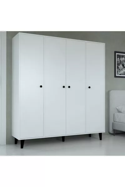 Guardaroba Selin con 4 ante e ripiani