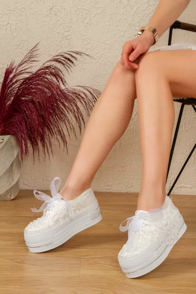 High Padded Heeled Wedding Dress Evening Dress Shoes