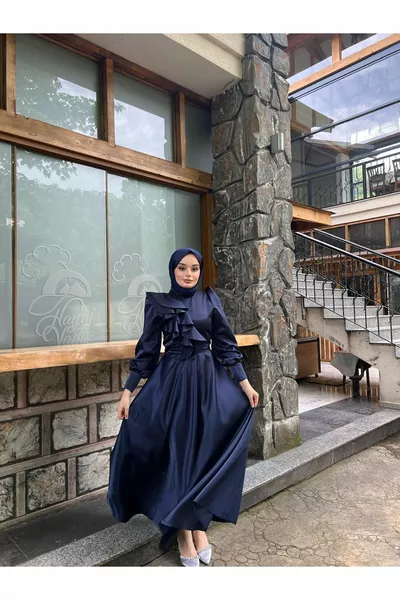 Milena Abendkleid Marineblau