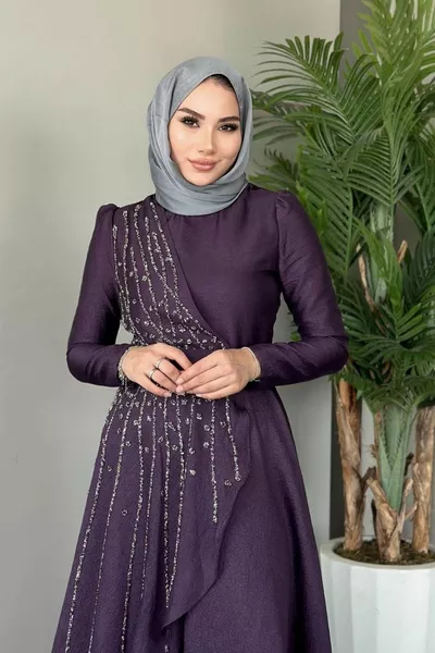 Вечернее платье Sila Слива