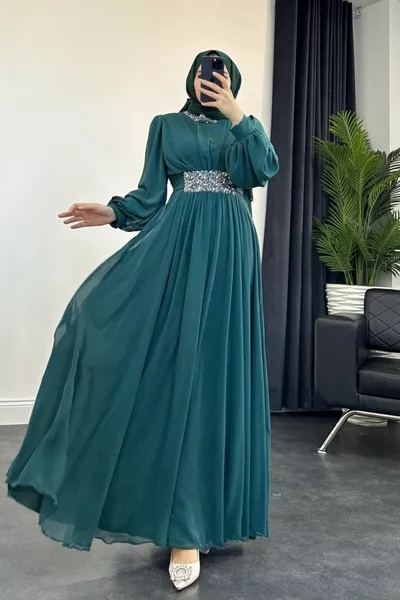 فستان سهرة إبرو Zümrüt