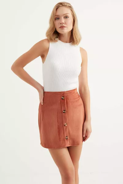 Мини кадифена пола