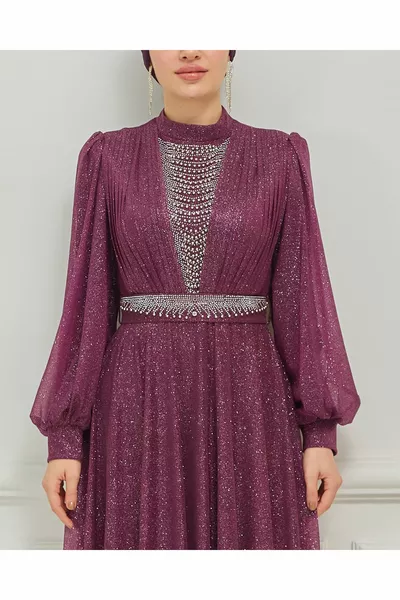 لؤلؤ مزينة بريق مساء اللباس