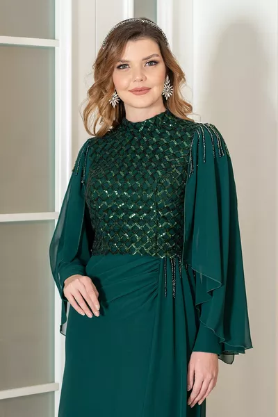 Талия Большие размеры Хиджаб Вечерние Платья