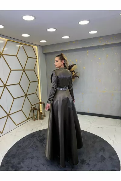 حجر حزام سونا الحجاب مساء اللباس المدخن