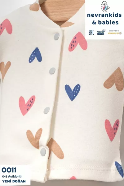 Baby Girl Новорожденный Красочный крем от сердца Больничный набор из 5 штук