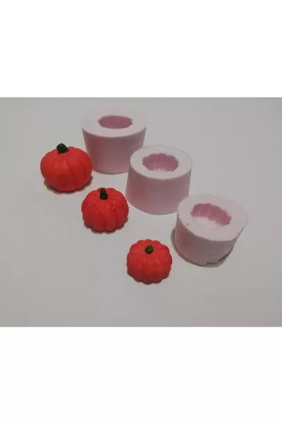 Set de 3 moules en silicone pour citrouille