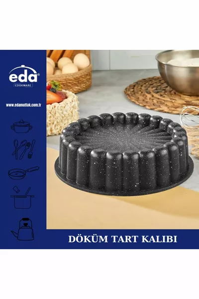 Granite Tart Cake Pan Gray  Cm ZK 