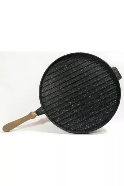 مقلاة مصبوبة من الجرانيت، مزدوجة الجانب، مقلاة جريل لفطائر gözleme، صينية فرن 3 في 1،  سم