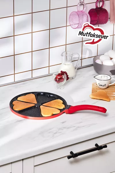 مقلاة بان كيك مصنوعة من الجرانيت البيولوجي مفضلة لعشاق المطبخ، بحجم  سم