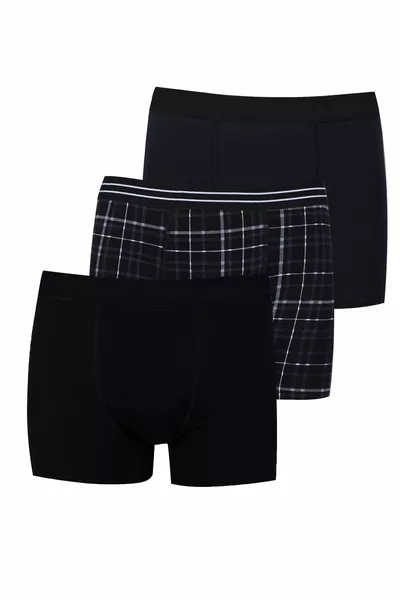Herren Dreierpack Baumwollboxer mit Elasthan
