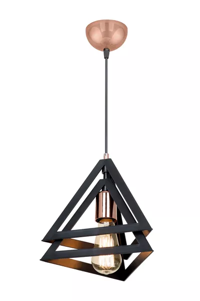 Zwarte hanglamp kroonluchter slaapkamer woonkamer keuken gang lamp