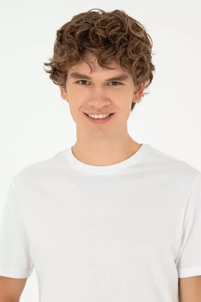 تي شيرت رجالي أبيض