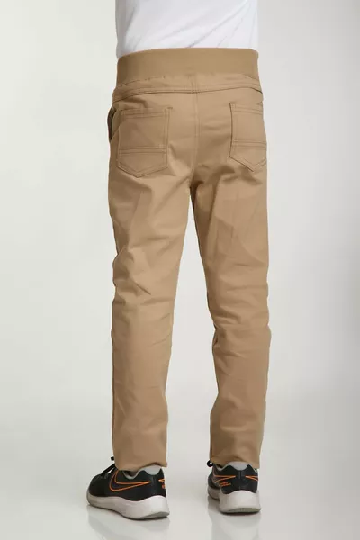 بنطال مدرسي كانفاس بحزام مطاطي من ريبانا