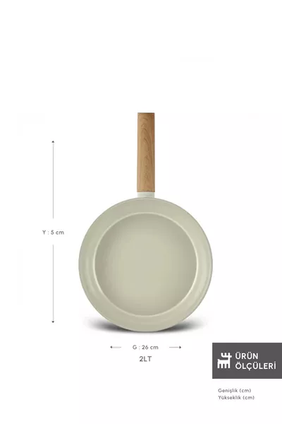 x Refika Crema di Mandorle di Cristallo Svizzero Padella con Fondo a Induzione  Cm