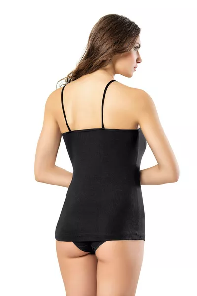 قمصان داخلية نسائية بحمالة رفيعة وحشوة إسفنجية من القطن