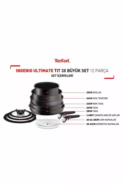 Ingenio Ultimate Titanio 3x Grande Set  Pezzi